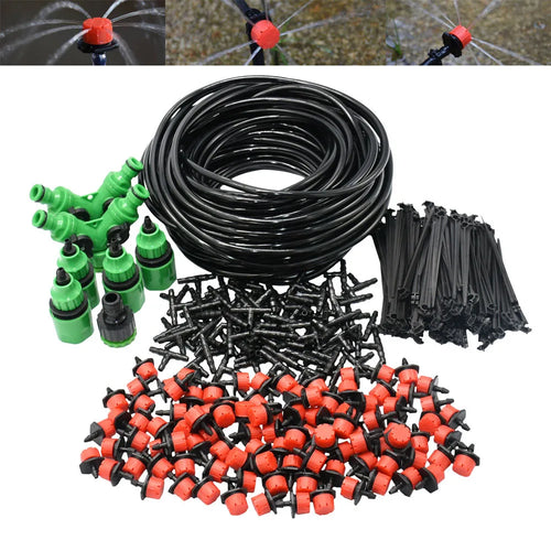 DIY Tropfbewässerungssystem Automatische Bewässerung Gartenschlauch Mikro-Tropfbewässerungssets mit einstellbaren Tropfern Gartenwerkzeug-Kit
