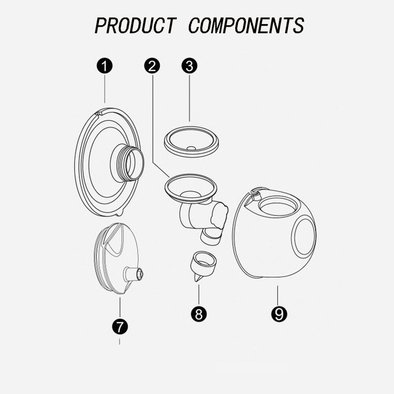 S9/S12 Wearable Breast Pump Accessories Silicone horn Silicone Diaphragm Duckbill Valve Silicone material does not contain BPA