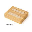 Bamboo and Wood with Microfiber Cloth Jewelry Display Stand Necklace Ring Display Stand Bracelet Earrings Display Jewelry Stand