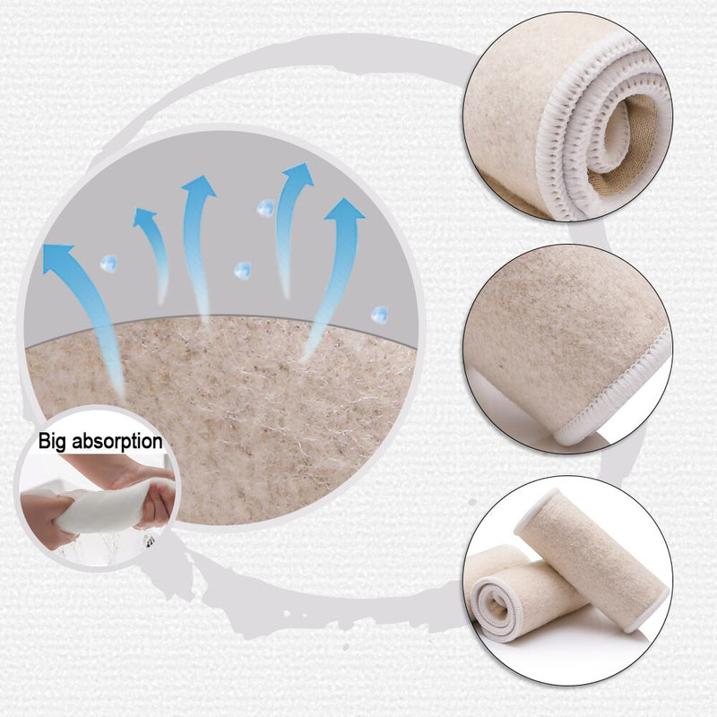 [Mumsbest] 10Pcs Eco-Friendly Liner Ecological Diapers Washable Layer Insert Absorbent Inserts Nappy Liner Booster 13.5*36cm