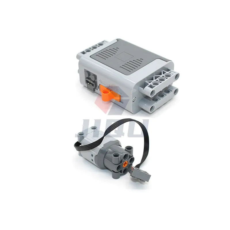 MOC High-tech Automatic Gear Change Version of 2 Speed Gearbox Model Building Blocks Bricks Compatible with PF Set DIY Toys