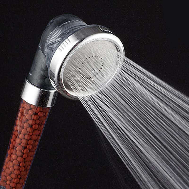 Filter Shower Head Led Temperature 3 Colors Saving Water High Pressure Automatic Ionic Rainfall Bathroom Shower Head