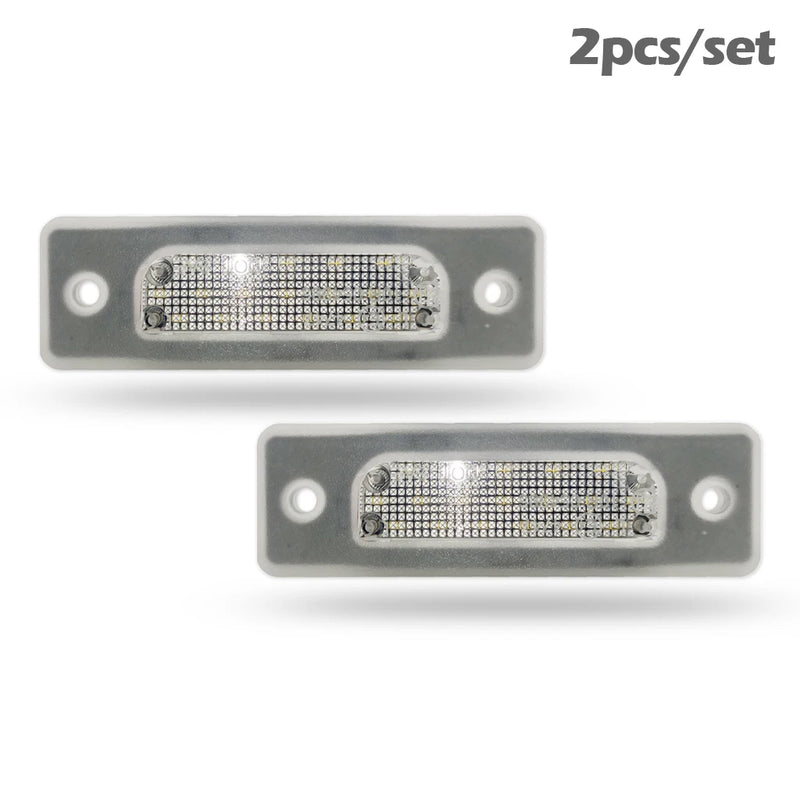 For BMW E34 520 525 530 535 540 M5 1988-1996 E32 1986-1994  Car Rear White LED License Plate Light Number Lamp