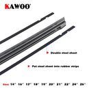 KAWOO Car Vehicle Insert Rubber Strip Wiper Blade (Refill) 8mm Soft 14" 16" 17" 18" 19" 20" 21" 22" 24" 26" 28" 1pcs Accessories