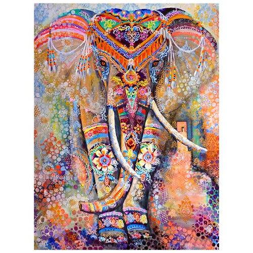 DIY Neues Diamant Painting 5D DIY Diamant Painting Full Square Drill "Color elephant" Stickerei Kreuzstich Geschenk Heimdeko Geschenk