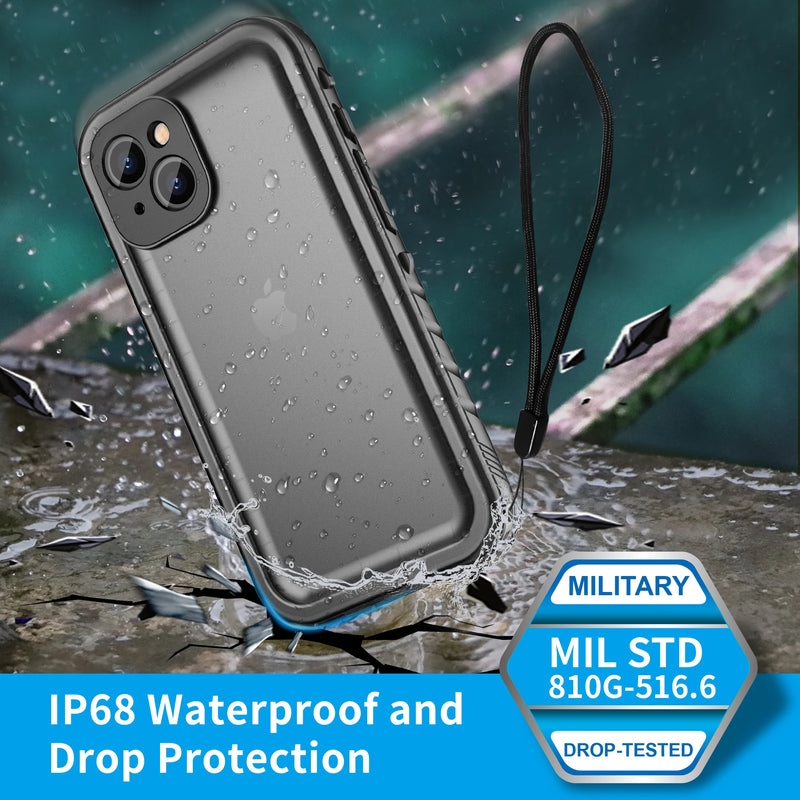 SPORTLINK Waterproof Phone Case Underwater Protect for iPhone 14 13 11 12 15 Pro Max SE 2nd 3rd 2022 Built-in Screen Protector