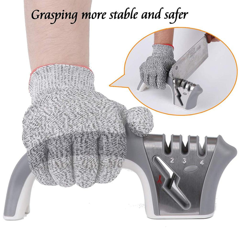 Knife Sharpener 4 Stages Tungsten Diamond Ceramic Professional Kitchen Sharpening Stone Grinder knives Whetstone Sharpener Tool