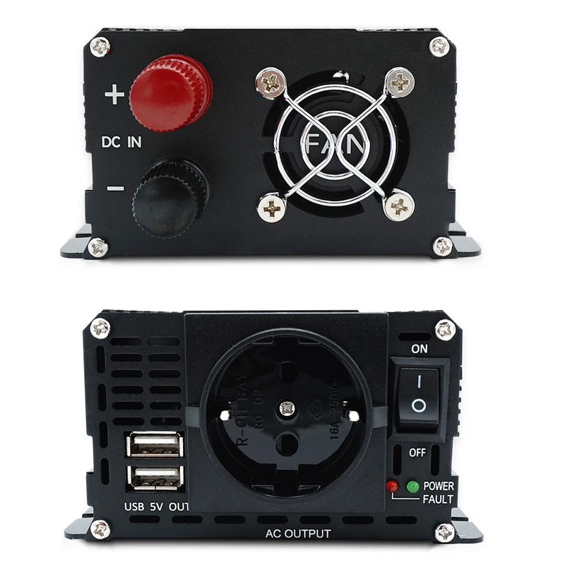 Car Inverter 12V 220V Power 500W/1500W/2000W/2600W/3000W Converter EU Socket 12 Volts auto Inversor12v 220 v Transformer Solar