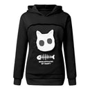 Sweatshirt Cat Lovers Hoodie Dropshipping Kangaroo Dog Pet Paw Pullovers Cuddle Pouch Sweatshirt Pocket Animal Ear Hooded Plus
