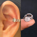 1 Stück Neuheit Mode exquisite Regenbogen Zirkon Ohrmanschette Ohrring für Frauen Geometrie Kristall kein Piercing Ohrclip Sommer Schmuck