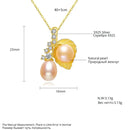 PAG&MAG Luxury Feashwater Pearls Pendant Necklace Sterling Silver 925 Necklace For Women Sea Shell Fine Jewelry FN-0320
