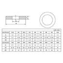 M3M2M2.5M1.6M4M5M6M8M10M12M16M20M24M27 GB97 A2 Spacer 304Stainless Steel Washer Plain Gasket for Screw Bolt Flat Metal M3Washer