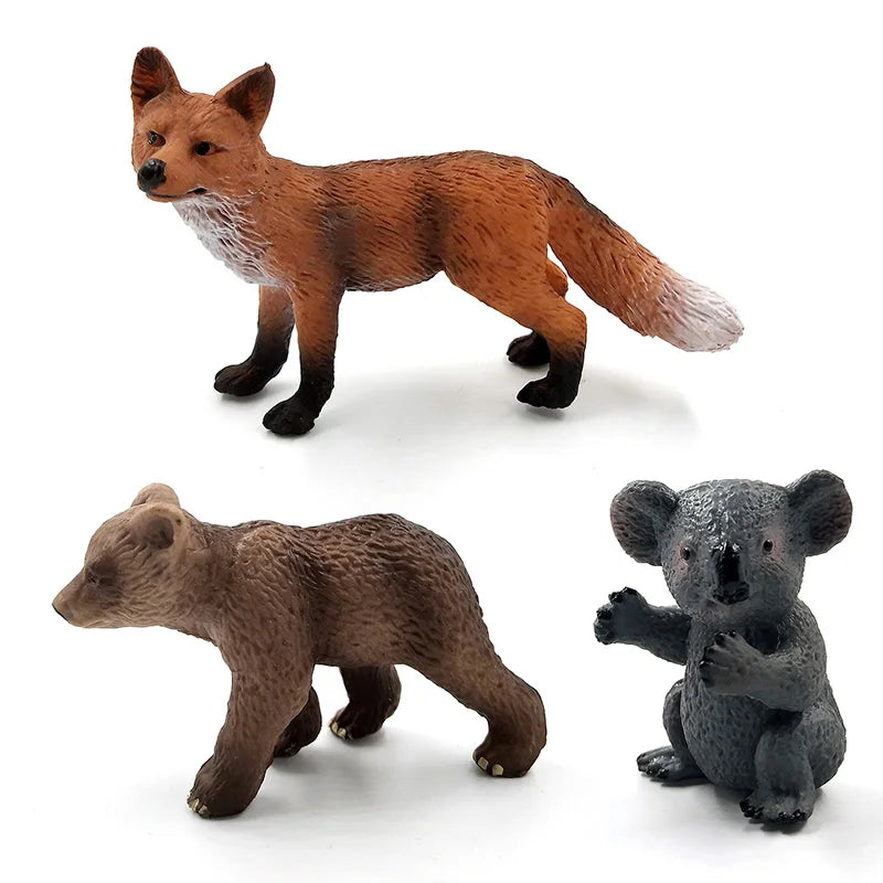 Hot Easter Rabbit Wolf Deer Lion Fox Meerkat Squirrel Figurine Home Decor Miniature Fairy Garden Decoration Accessories Modern