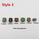 6Pcs/Pack mix Bronze Viking Rune hair braid dread beard dreadlock beads rings tube for hair accessories