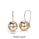 Cut Out Ball Earrings For Women Girls 585 Rose Gold Color Woman Zircon Dangle Earrings Wedding Party Exquisite Jewelry Gifts