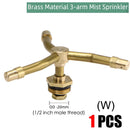 Brass Nozzle Garden Mist Sprinkler Copper Misting Cooling System Irrigation 1/2" Thread 2/3/4 Arm Sprayer Fog  Watering Tool