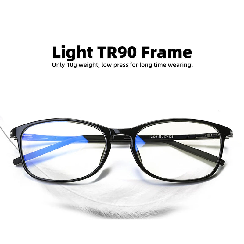 Anti Blue Light Glasses Men Radiation Women TR90 Computer Protection Gaming Square Frame Ray Blocking UV400 Cute Eyeglasses