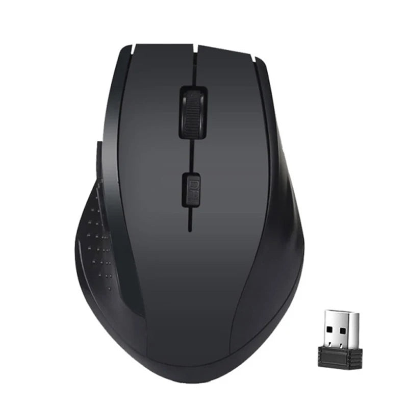 2.4GHz Wireless Mouse 1200DPI Optical Gaming Mouse Wireless for Laptop 6 Keys Mice with USB Receiver