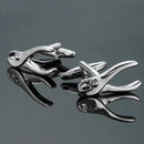 AS High quality playing card Cufflinks new fashion stock hammer dice pistol Cufflinks men's shirt badge pin birthday party gift