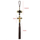 Jesus-Figur Kreuz Auto Anhänger Auto Dekoration Hängende Automobile Rückspiegel Christliche Aufhängungsdekoration Zubehör