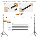 Backdrop Stand Photo Video Studio Background Stand Backdrop Support System Kit Photography Studio Scenery Shelf Frame Light Kit