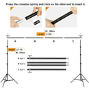 Backdrop Stand Photo Video Studio Background Stand Backdrop Support System Kit Photography Studio Scenery Shelf Frame Light Kit