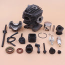34mm Cylinder Piston Kit For Chinese 2500 25cc Fuel Oil Filter Hose Pipe Buffer Cap Seal Small Chainsaw
