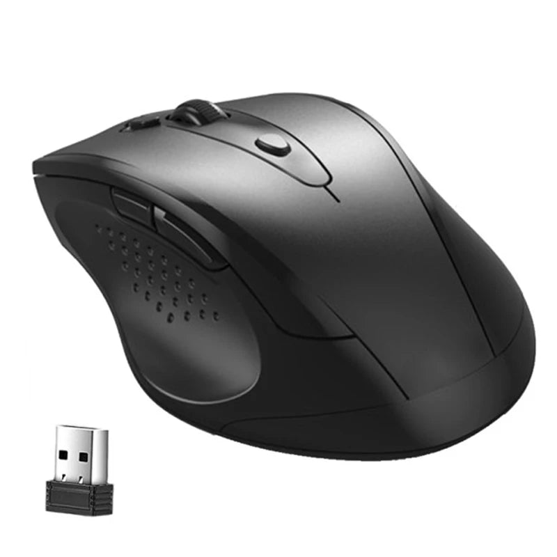 2.4GHz Wireless Mouse 1200DPI Optical Gaming Mouse Wireless for Laptop 6 Keys Mice with USB Receiver