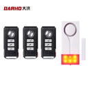 Darho Red Flash Home Shop Security Bell  With Sound Window Door Magnet Sensor Detector Wireless Alarm System+Remote Controller