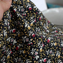 Green Leaves Pastoral Fabric Printed Floral Skirt Cotton Fabric for Handmade DIY Cotton Baby Dress Material