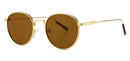Kachawoo men's round sunglasses retro metal gold black brown classic sun glasses fashion woman accessories gifts drop ship