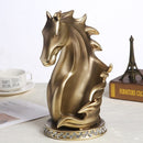 Abstract Horse Head Wine Bottle Holder Ornamental Resin Charger Sculpture Wine Rack Barware Craft Decor Kitchen Art Pub Supplies