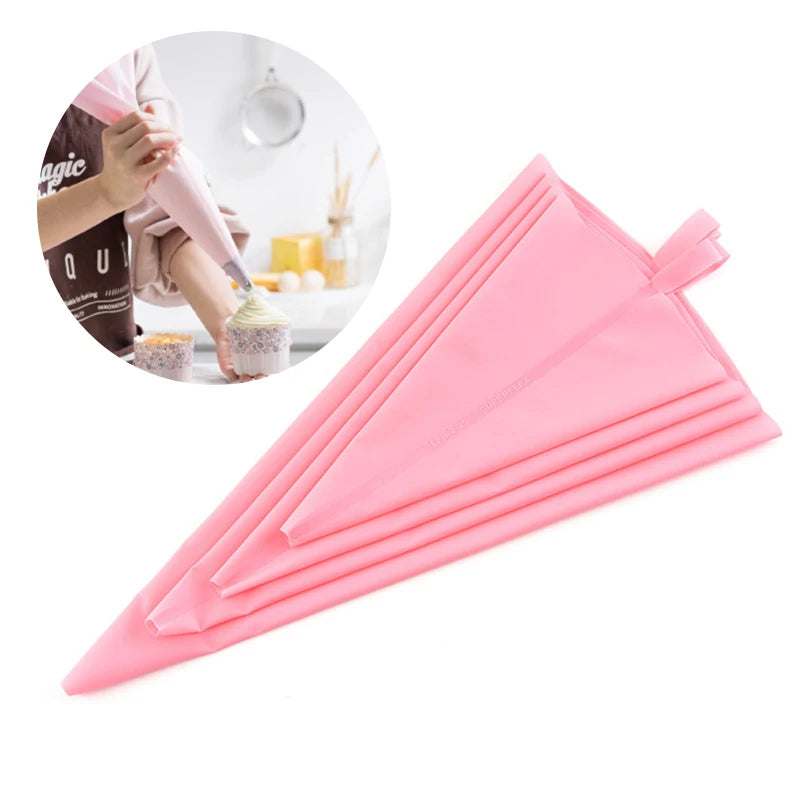 1PCS Reusable Silicone Pastry Bag Piping Cake Decorating Tools DIY Cupcake New Pastry Bags Kitchen Cakes Pastry Supplies