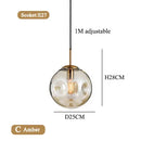 Modern Glass Pendant Lights Gold Black Hanging Lamps For Ceiling Dining Table Bedroom Dining Room Glass Ball Pendant Lighting