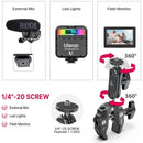 Ulanzi R094 Metal Super Clamp with 360° Ball Head Magic Arm Clamp with 1/4" 3/8" Hole for DSLR Camera Monitor LED Light Mic