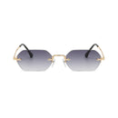 Fashion Vintage Rimless Square Sunglasses Women Men Luxury Brand Designer Popular Travel Small Frame Sun Glasses Sexy Ladies