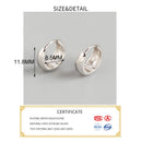 INZATT INS Hot Real 925 Sterling Silve Minimalist  Hoop Earrings For Fashion Women Party Fine Jewelry Classic Accessories Gift