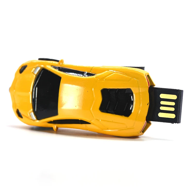 Racing Car  Pendrive Waterproof Metal Usb Flash Drive 128GB Pen Drive 32GB 64GB 8GB 16GB 4GB 256GB Car Model Memory Flash Sitck