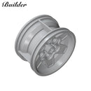 Little Builder 18450/ 56908 Wheel Tyre 81.6x44mm Technological Automobile Building Block DIY Assembly MOC Compatible Toys 1pcs