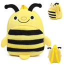 Mode Kinder Schulranzen 3D Cartoon-Druck Plüsch Kinder Rucksack Kindergarten Jungen und Mädchen Schulranzen Mini-Rucksack Büchertasche