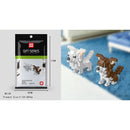 Cartoon Animals Tiger Elephant Cat Dog Panda Husky Poodle Giraffe Model Mini Micro Building Blocks Bricks Toys for children gift