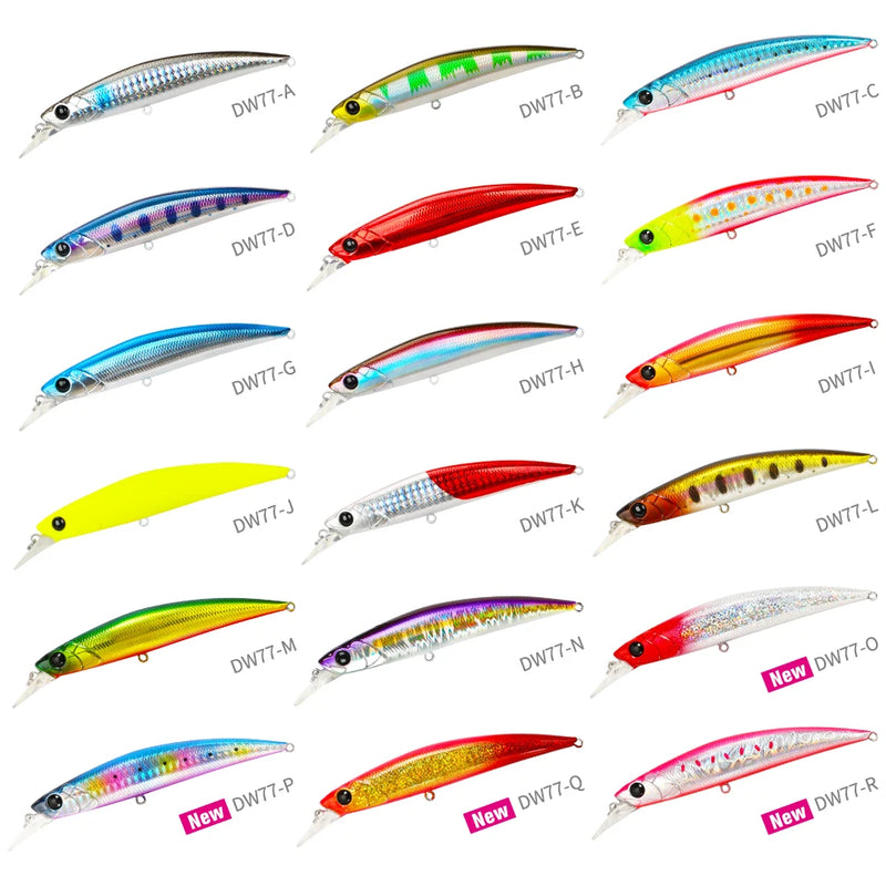 TSUIRNOYA 110S Sinking Minnow  DW77 110mm 22g Large Trout Pike Seabass Sea Fishing Artificial Hard Bait Jerkbait Wobble