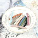 5Pcs/Set Candy Colors Hair Clips For Girls Women Simple Basic Sweet Hairpins Painted Colorful Matte Hair Accessories Barrette