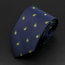 Trendy Design Men's Microfiber Jacquard Necktie Animal Plant Skull Flower Woven Tie Wedding Party Father's Day Birthday Gift