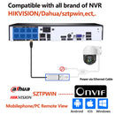 8MP 2,5'' POE PTZ Video IP CCTV Überwachungs-Sicherheitsnetzwerkkamera-System 4XDigital ZOOM Gesichtserkennung Außen wasserdicht XMEYE