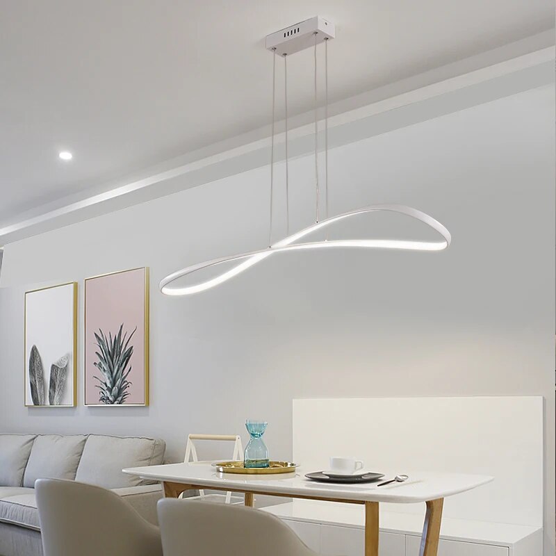 NEO Gleam Modern led pendant lights for dining room kitchen Room Home Deco Pendant Lamp 90-260V Matte Black/White Finished
