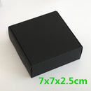 24Pcs Black Cardboard Packaging Boxes  Jewelry  Boxes Multiple Sizes Aircraft Gift Box Black Handmade Soap Packaging Boxes