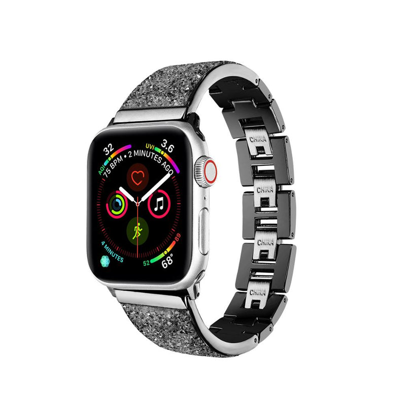 Suitable for Apple Watch metal strap 40mm 44mm 38mm 42mm fashion diamond wristband Iwatch 654321SE men and women wristband