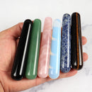 Wholesale Natural Stone Crystal Massage Stick Rose Quartz Wand Face Head Eye Massager Body Neck Health Skincare Acupuncture Pen