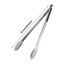 BBQ Grill Tongs Salad Steak Spaghetti Candy Charcoal Meat Stainless Steel Camping Barbecue Kitchen Frying Food Clips Clamp